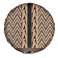 New Zealand Maori Niho Taniwha Spare Tire Cover Karaka Mangopare and Puhoro Pattern
