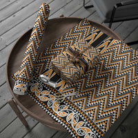 New Zealand Maori Niho Taniwha Wrapping Paper Karaka Mangopare and Puhoro Pattern - Polynesian Pride