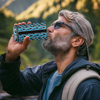 New Zealand Maori Niho Taniwha 4 in 1 Can Cooler Tumbler Kikorangi Mangopare and Puhoro Pattern