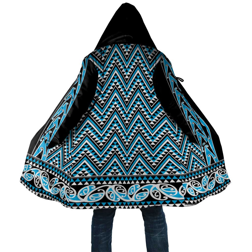 New Zealand Maori Niho Taniwha Cloak Kikorangi Mangopare and Puhoro Pattern - Polynesian Pride