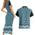 New Zealand Maori Niho Taniwha Couples Matching Short Sleeve Bodycon Dress and Hawaiian Shirt Kikorangi Mangopare and Puhoro Pattern
