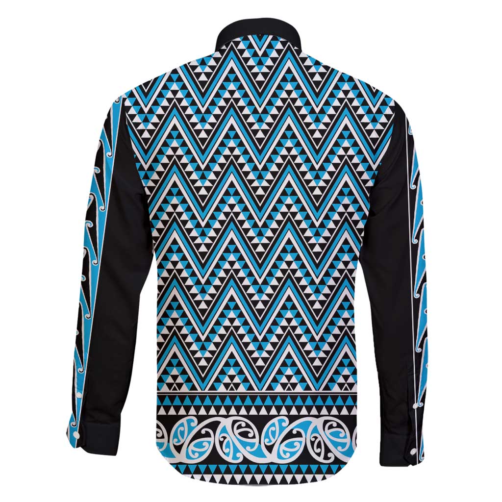 New Zealand Maori Niho Taniwha Family Matching Mermaid Dress and Hawaiian Shirt Kikorangi Mangopare and Puhoro Pattern
