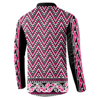 New Zealand Maori Niho Taniwha Button Sweatshirt Mawhero Mangopare and Puhoro Pattern LT9 - Polynesian Pride