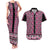 New Zealand Maori Niho Taniwha Couples Matching Tank Maxi Dress and Hawaiian Shirt Mawhero Mangopare and Puhoro Pattern