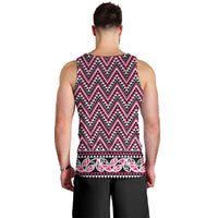 New Zealand Maori Niho Taniwha Men Tank Top Mawhero Mangopare and Puhoro Pattern LT9 - Polynesian Pride
