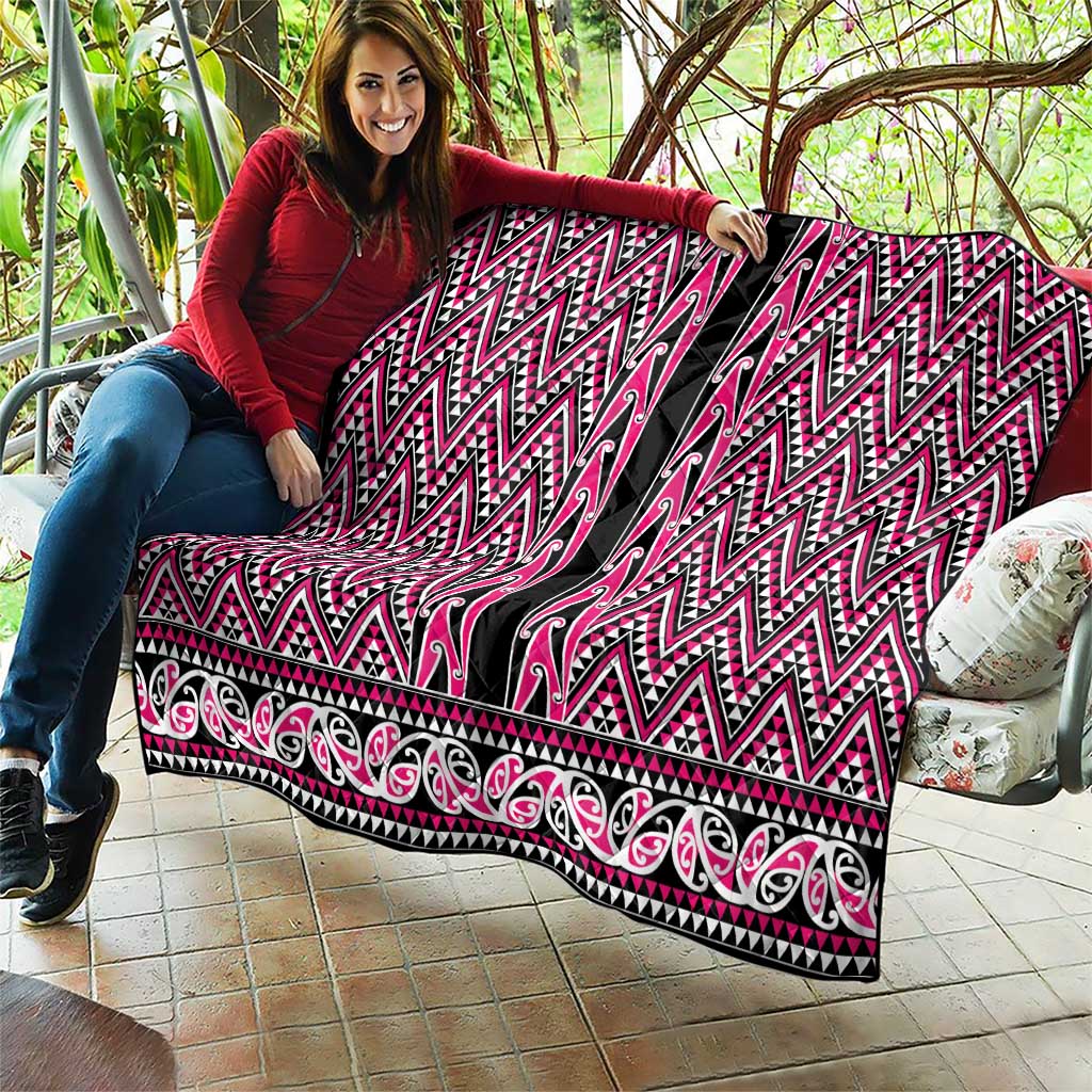 New Zealand Maori Niho Taniwha Quilt Mawhero Mangopare and Puhoro Pattern