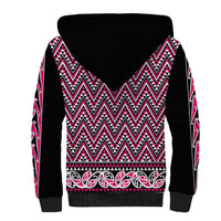 New Zealand Maori Niho Taniwha Sherpa Hoodie Mawhero Mangopare and Puhoro Pattern LT9 - Polynesian Pride