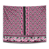 New Zealand Maori Niho Taniwha Tapestry Mawhero Mangopare and Puhoro Pattern