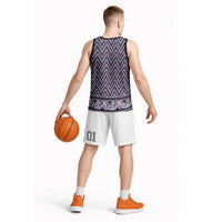 New Zealand Maori Niho Taniwha Basketball Jersey Waiporopo Mangopare and Puhoro Pattern - Polynesian Pride