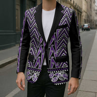 New Zealand Maori Niho Taniwha Blazer Waiporopo Mangopare and Puhoro Pattern - Polynesian Pride