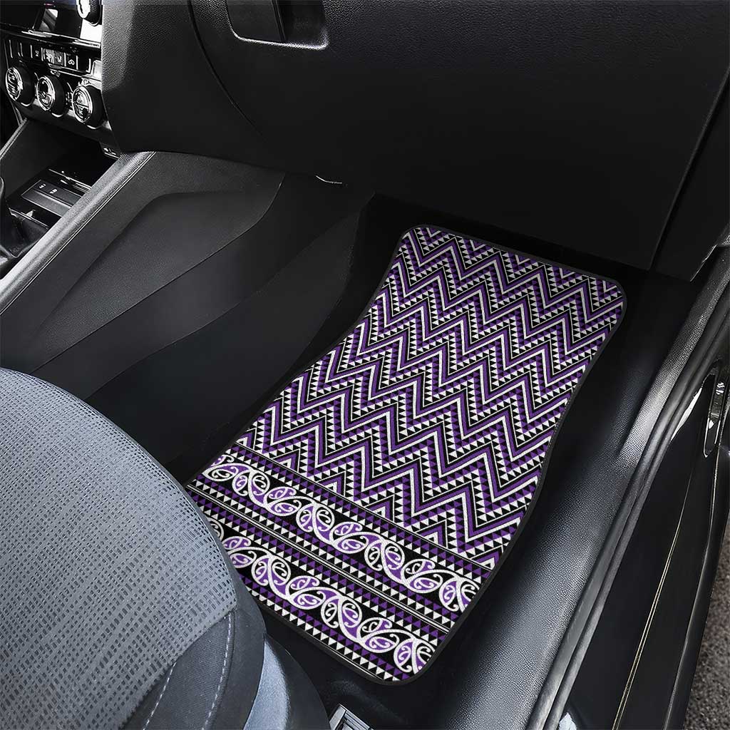 New Zealand Maori Niho Taniwha Car Mats Waiporopo Mangopare and Puhoro Pattern