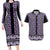 New Zealand Maori Niho Taniwha Couples Matching Long Sleeve Bodycon Dress and Hawaiian Shirt Waiporopo Mangopare and Puhoro Pattern