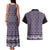 New Zealand Maori Niho Taniwha Couples Matching Tank Maxi Dress and Hawaiian Shirt Waiporopo Mangopare and Puhoro Pattern