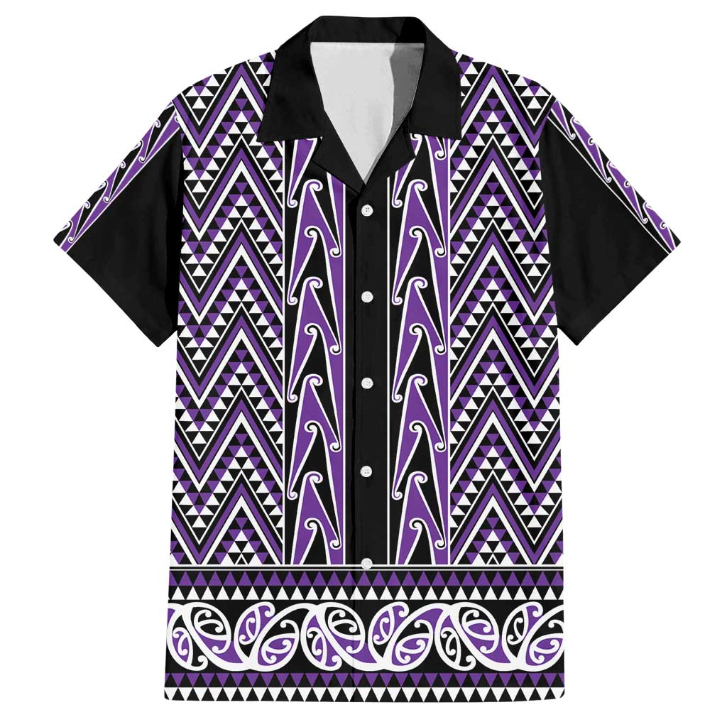 New Zealand Maori Niho Taniwha Family Matching Off Shoulder Short Dress and Hawaiian Shirt Waiporopo Mangopare and Puhoro Pattern
