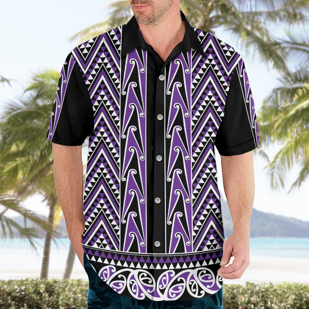 New Zealand Maori Niho Taniwha Hawaiian Shirt Waiporopo Mangopare and Puhoro Pattern LT9 - Polynesian Pride