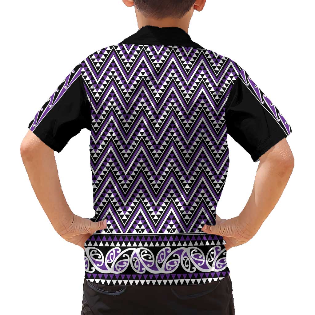 New Zealand Maori Niho Taniwha Hawaiian Shirt Waiporopo Mangopare and Puhoro Pattern LT9 - Polynesian Pride