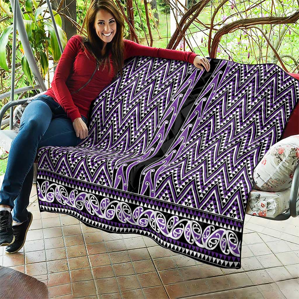 New Zealand Maori Niho Taniwha Quilt Waiporopo Mangopare and Puhoro Pattern