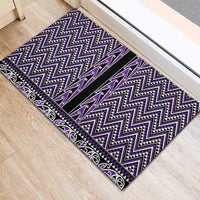 New Zealand Maori Niho Taniwha Rubber Doormat Waiporopo Mangopare and Puhoro Pattern LT9 - Polynesian Pride