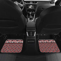 New Zealand Maori Niho Taniwha Car Mats Whero Mangopare and Puhoro Pattern