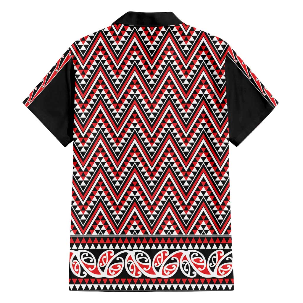 New Zealand Maori Niho Taniwha Family Matching Summer Maxi Dress and Hawaiian Shirt Whero Mangopare and Puhoro Pattern