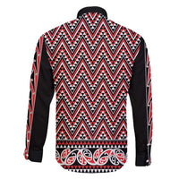 New Zealand Maori Niho Taniwha Family Matching Tank Maxi Dress and Hawaiian Shirt Whero Mangopare and Puhoro Pattern
