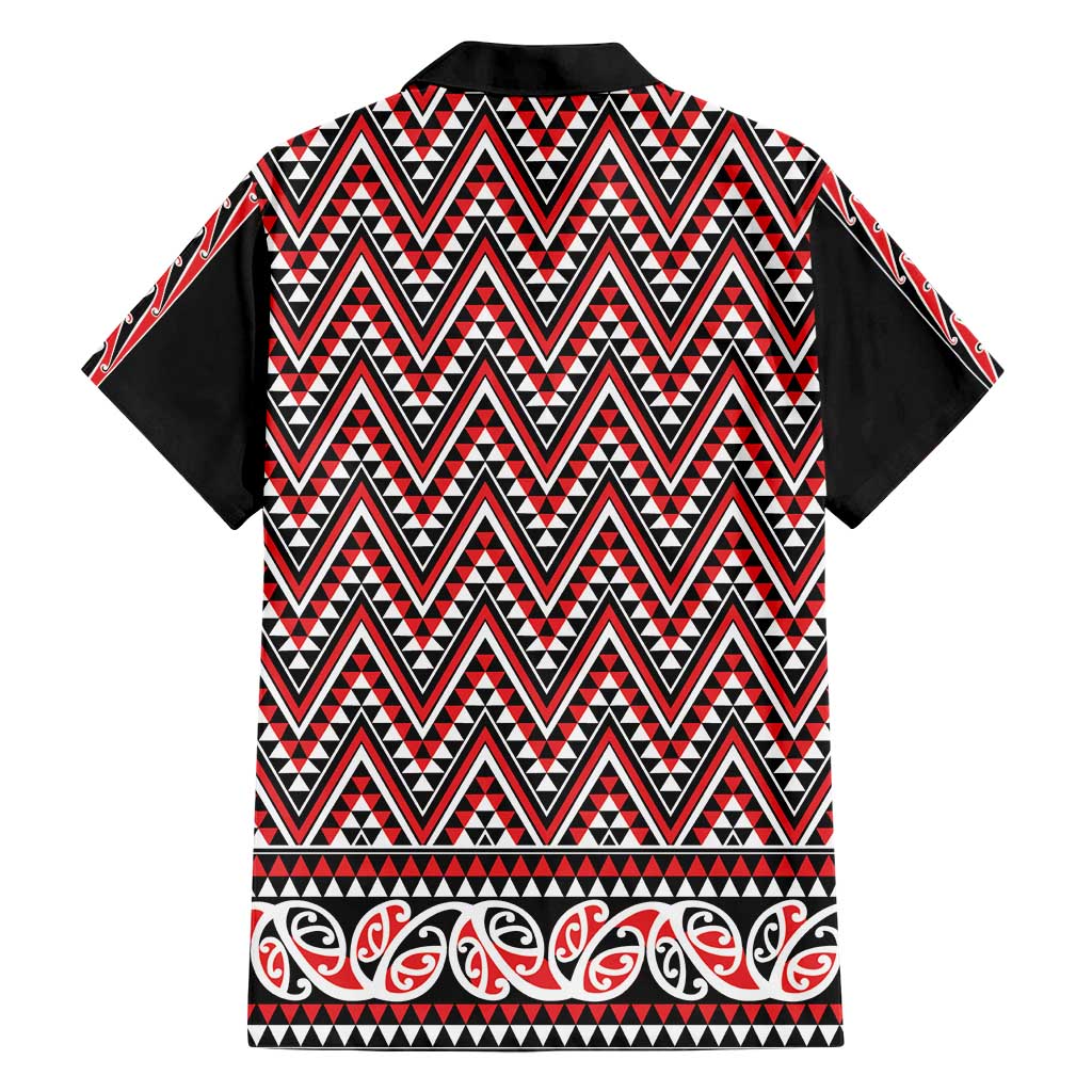 New Zealand Maori Niho Taniwha Hawaiian Shirt Whero Mangopare and Puhoro Pattern LT9 - Polynesian Pride