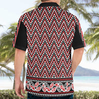 New Zealand Maori Niho Taniwha Hawaiian Shirt Whero Mangopare and Puhoro Pattern LT9 - Polynesian Pride
