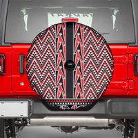 New Zealand Maori Niho Taniwha Spare Tire Cover Whero Mangopare and Puhoro Pattern