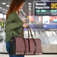 New Zealand Maori Niho Taniwha Travel Bag Whero Mangopare and Puhoro Pattern - Polynesian Pride