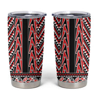 New Zealand Maori Niho Taniwha Tumbler Cup Whero Mangopare and Puhoro Pattern