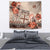 Vintage Bula Fiji Personalised Tapestry Beige Hibiscus Tapa Pattern