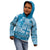 Vintage Bula Fiji Personalised Kid Hoodie Blue Hibiscus Tapa Pattern