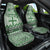 Vintage Bula Fiji Personalised Car Seat Cover Green Hibiscus Tapa Pattern
