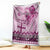 Vintage Bula Fiji Personalised Blanket Pink Hibiscus Tapa Pattern