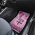 Vintage Bula Fiji Personalised Car Mats Pink Hibiscus Tapa Pattern