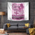 Vintage Bula Fiji Personalised Tapestry Pink Hibiscus Tapa Pattern