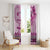 Vintage Bula Fiji Personalised Window Curtain Pink Hibiscus Tapa Pattern