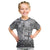 Vintage Bula Fiji Personalised Kid T Shirt Beige Hibiscus Tapa Pattern