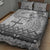 Vintage Bula Fiji Personalised Quilt Bed Set Beige Hibiscus Tapa Pattern