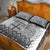 Vintage Bula Fiji Personalised Quilt Bed Set Beige Hibiscus Tapa Pattern