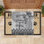 Vintage Bula Fiji Personalised Rubber Doormat Beige Hibiscus Tapa Pattern