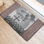 Vintage Bula Fiji Personalised Rubber Doormat Beige Hibiscus Tapa Pattern