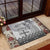 Vintage Bula Fiji Personalised Rubber Doormat Beige Hibiscus Tapa Pattern