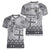 Vintage Bula Fiji Personalised Women V-Neck T-Shirt Beige Hibiscus Tapa Pattern