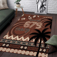 Personalised Bula Fiji 679 Area Rug Fijian Tagimoucia Masi Tapa Art