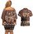 Personalised Bula Fiji 679 Couples Matching Off Shoulder Short Dress and Hawaiian Shirt Fijian Tagimoucia Masi Tapa Art