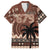 Personalised Bula Fiji 679 Family Matching Off The Shoulder Long Sleeve Dress and Hawaiian Shirt Fijian Tagimoucia Masi Tapa Art