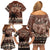 Personalised Bula Fiji 679 Family Matching Off Shoulder Short Dress and Hawaiian Shirt Fijian Tagimoucia Masi Tapa Art