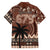 Personalised Bula Fiji 679 Family Matching Off Shoulder Short Dress and Hawaiian Shirt Fijian Tagimoucia Masi Tapa Art