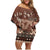 Personalised Bula Fiji 679 Family Matching Off Shoulder Short Dress and Hawaiian Shirt Fijian Tagimoucia Masi Tapa Art